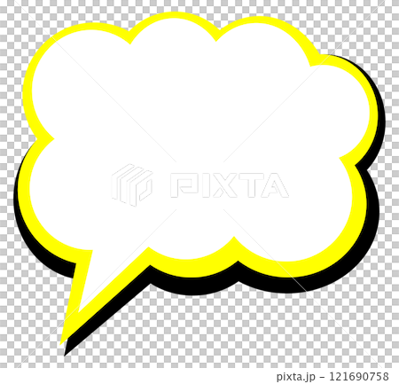 Illustration of speech bubbles for writing manga lines and phrases Illustration of speech bubbles for writing manga lines and phrases 121690758