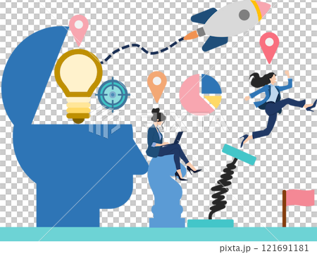 女商人創辦新企業的插圖 121691181