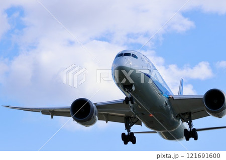 着陸する旅客機 着陸する旅客機 121691600