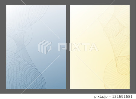 Abstract wave background. The effect of dynamic movement of parallel wavy lines. Stylized wave background 121691681