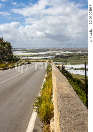 Industrial part of the island Sicily, Italy 121692667