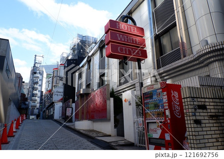 渋谷区円山町のラブホテル街 渋谷区円山町のラブホテル街 121692756