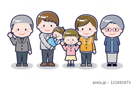いろいろな人物セット_家族02 いろいろな人物セット_家族02 121692873