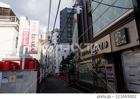 渋谷区円山町のラブホ街 121693002