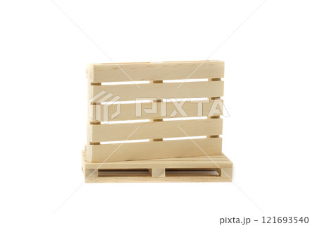 empty wooden pallet isolated on background. empty wooden pallet isolated on background. 121693540