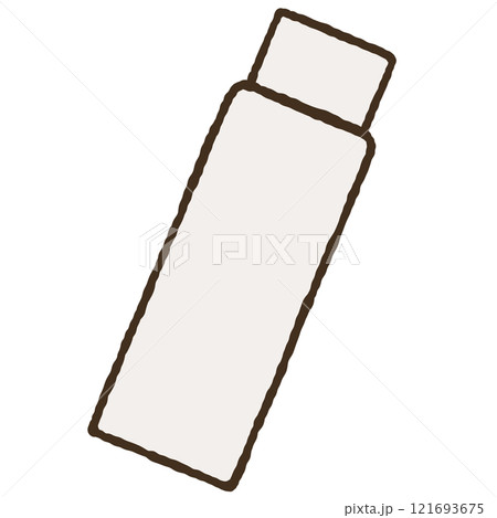 シンプルなボトルのイラスト 121693675