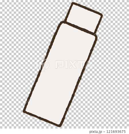 シンプルなボトルのイラスト 121693675