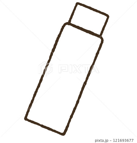 シンプルなボトルのイラスト 121693677