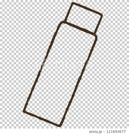 シンプルなボトルのイラスト 121693677