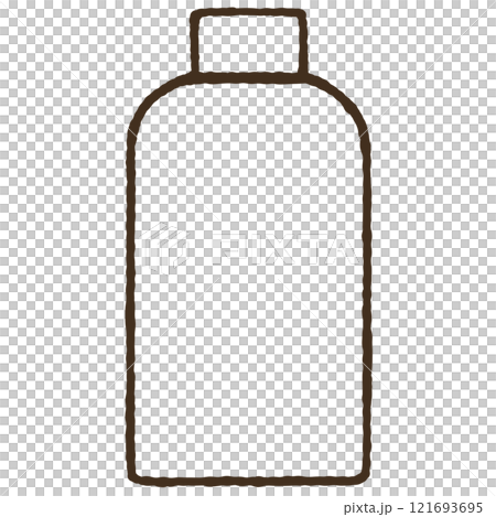 シンプルなボトルのイラスト シンプルなボトルのイラスト 121693695