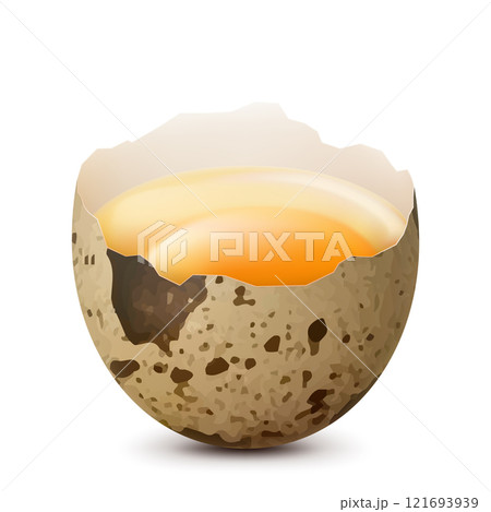 broken egg isolated on white background broken egg isolated on white background 121693939