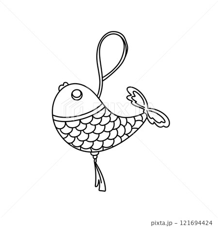 A fish with a string around its neck A fish with a string around its neck 121694424