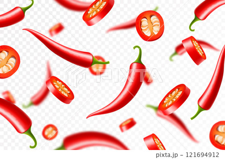 seamless pattern with chili pepper seamless pattern with chili pepper 121694912