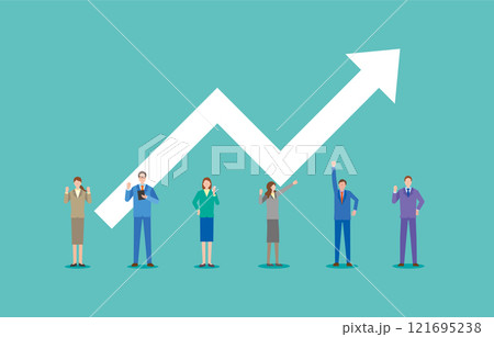 ビジネストレンドのイメージイラスト 121695238
