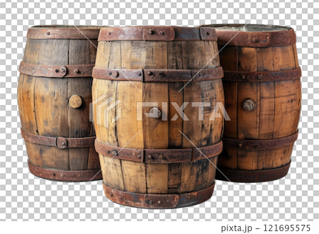Wooden Barrel 121695575
