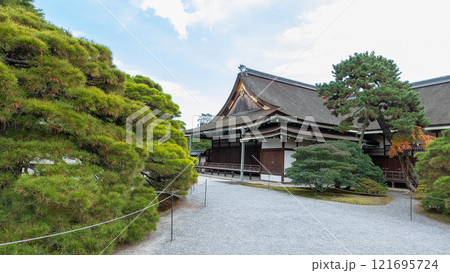 Traditional Japanese Architecture at Kyoto Imperial Palace, Japan. 121695724