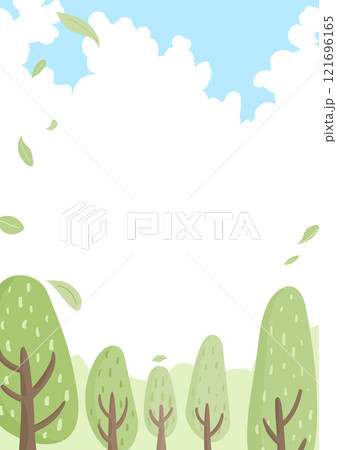 Spring landscape background with green trees Spring landscape background with green trees 121696165