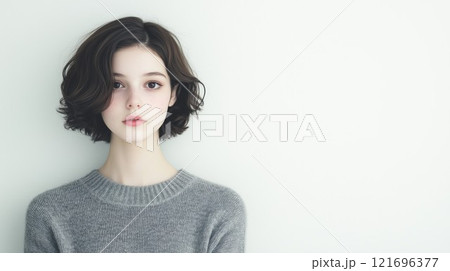 ニットの女性 ニットの女性 121696377