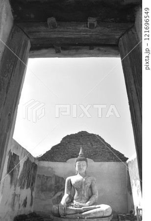ancient Buddha at Wora Chet Tha Ram temple travel location in Thailand ancient Buddha at Wora Chet Tha Ram temple travel location in Thailand 121696549