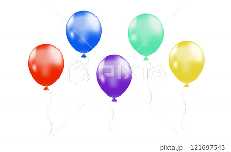 Colorful balloon vector design elements. Colorful balloon vector design elements. 121697543