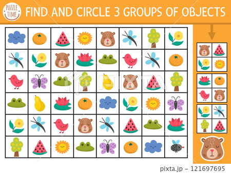 Capybara seek and find game with traditional symbols. Attention skills training puzzle with tangerine, dragonfly, frog. Capibara printable activity for kids. Searching puzzle. Find groups of objects Capybara seek and find game with traditional symbols. Attention skills training puzzle with tangerine, dragonfly, frog. Capibara printable activity for kids. Searching puzzle. Find groups of objects 121697695