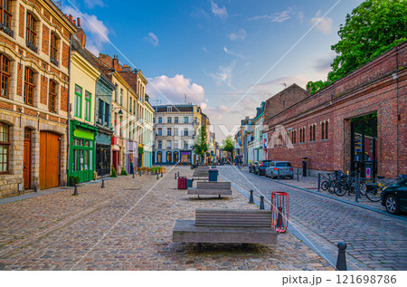 Lille old town historical centre, Hauts-de-France Region, France 121698786