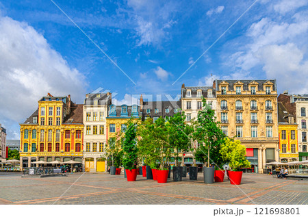 Lille old town historical centre, Hauts-de-France Region, France 121698801