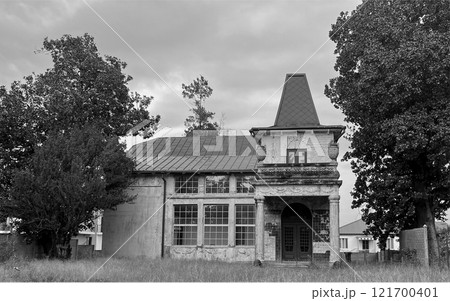 an old abandoned house in the resort town of Georgia an old abandoned house in the resort town of Georgia 121700401