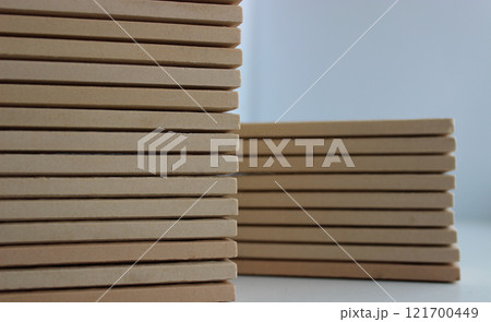 The end edges of evenly stacked tiles for facing internal surfaces The end edges of evenly stacked tiles for facing internal surfaces 121700449