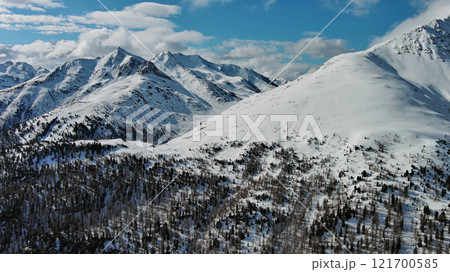 Snow Alp mountain range landscape Snow Alp mountain range landscape 121700585
