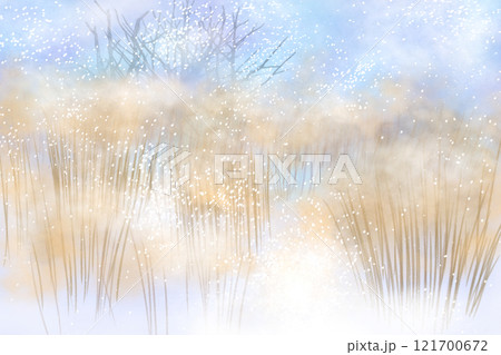 葦(アシ、ヨシ)の雪原のカード 葦(アシ、ヨシ)の雪原のカード 121700672