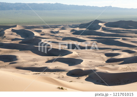 Khongoryn Els sand dunes landscape, Mongolia. Gobi desert Khongoryn Els sand dunes landscape, Mongolia. Gobi desert 121701015