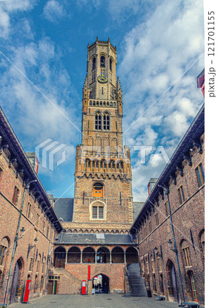 Bruges city historical centre, Flemish Region, Belgium 121701155