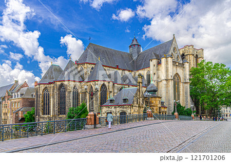 Ghent city historical centre, Flemish Region, Belgium 121701206
