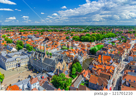 Bruges city historical centre, Flemish Region, Belgium 121701210