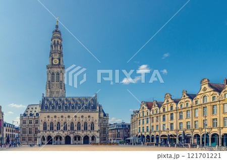 Arras historical city center, Hauts-de-France Region, Northern France 121701221
