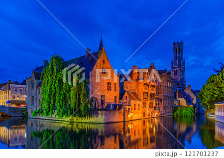 Bruges city historical centre, Flemish Region, Belgium 121701237