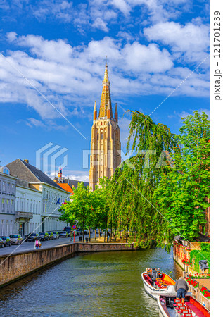 Bruges city historical centre, Flemish Region, Belgium 121701239