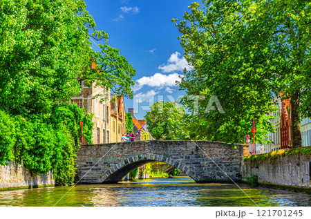 Bruges city historical centre, Flemish Region, Belgium 121701245