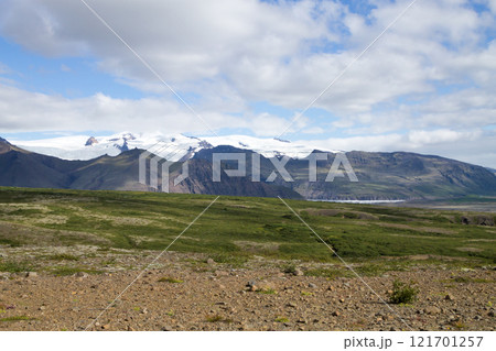 Skaftafell national park landscape, south Iceland landmark 121701257