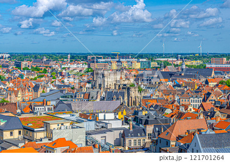 Ghent city historical center, East Flanders province, Belgium 121701264