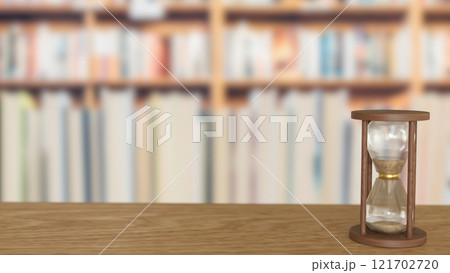 The Sand clock on white Background for Business concept 3d rendering. The Sand clock on white Background for Business concept 3d rendering. 121702720