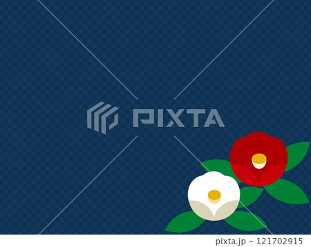 椿　市松模様 121702915