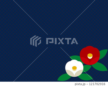 椿　市松模様 121702916