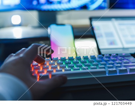サイバーパンクな机 サイバーパンクな机 121703449