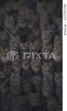 猫　AI生成素材 121703790