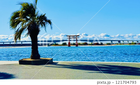 海に浮かぶ鳥居 121704793