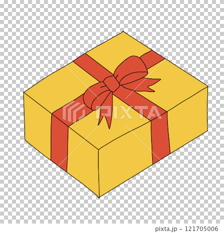 Present gift box illustration Present gift box illustration 121705006