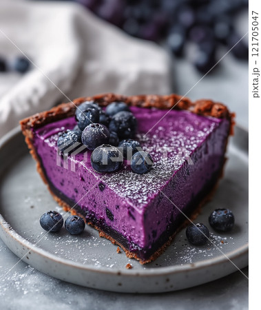 自家製のブルーベリームースタルト 121705047