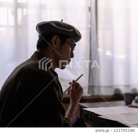 レトロなイメージカット 121705100